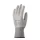 Fehér precíziós poliészter kesztyű PU mártott tenyérrel 8