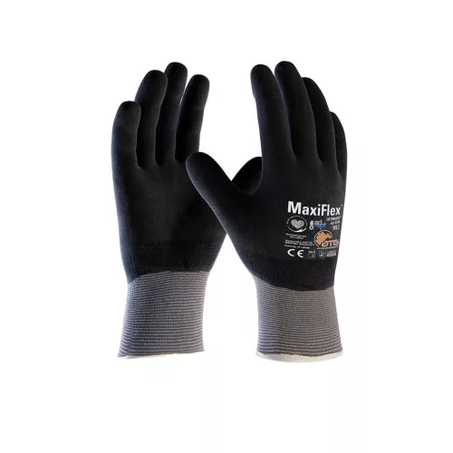ATG Maxiflex Ultimate Mártott AD-APT kesztyű - 42-876 fekete 06/XS