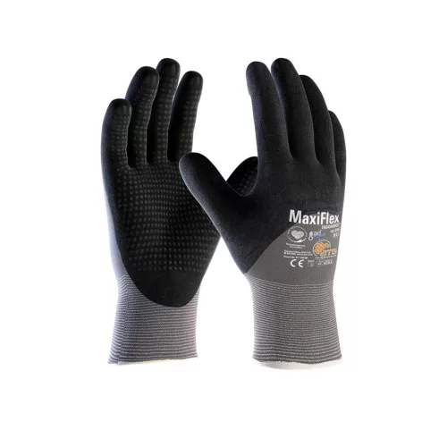 ATG Maxiflex Endurance mártott AD-APT kesztyű - 42-845 fekete 10/XL