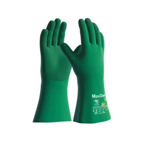 ATG MaxiChem vegy- és olajálló védőkesztyű -76-830 zöld 08/M