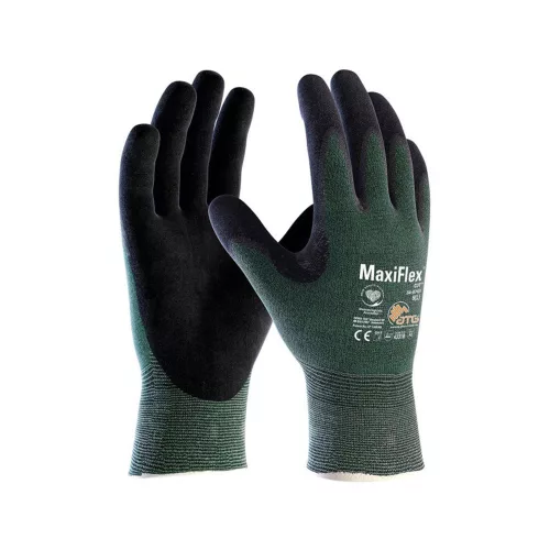 ATG MaxiFlex Cut mártott kesztyű - 34-8743 fekete/zöld 09/L